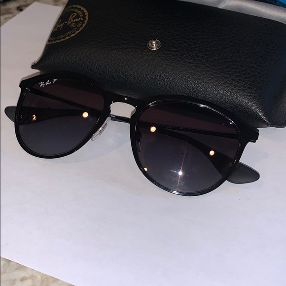 Ray-ban black erika polarized